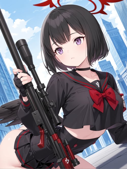 【Illustrious】 静山 マシロ ブルーアーカイブ (Shizuyama Mashiro)( by sg5e3 on Tensor.Art