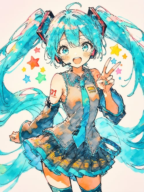 水彩画風LoRA - Watercolor Memiha | NoobAI by 樺野めみは on Tensor.Art