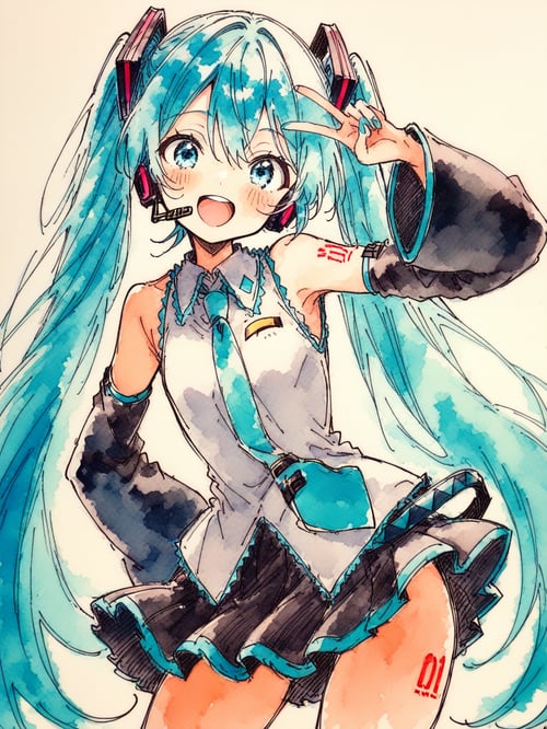 水彩画風LoRA - Watercolor Memiha | Illustrious XL by 樺野めみは on Tensor.Art