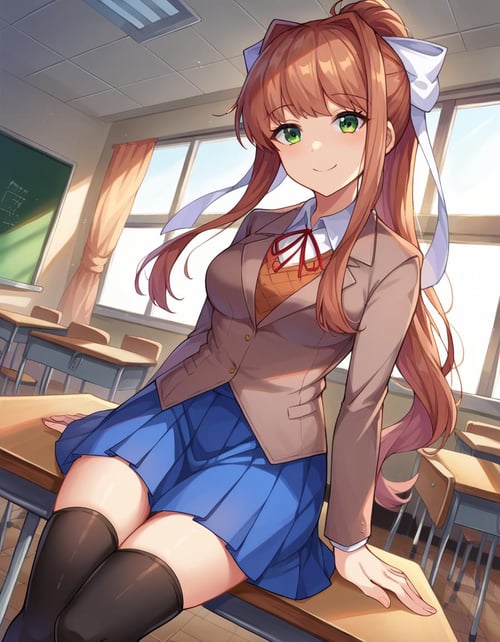 Monika - Doki Doki Literature Club by Sol Eternelle on Tensor.Art