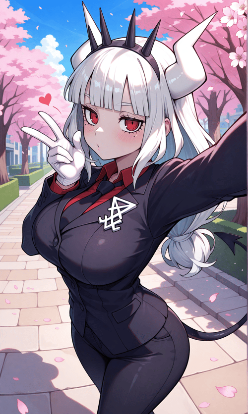 [ILLUST] Lucifer | Helltaker by scarxzys_ on Tensor.Art