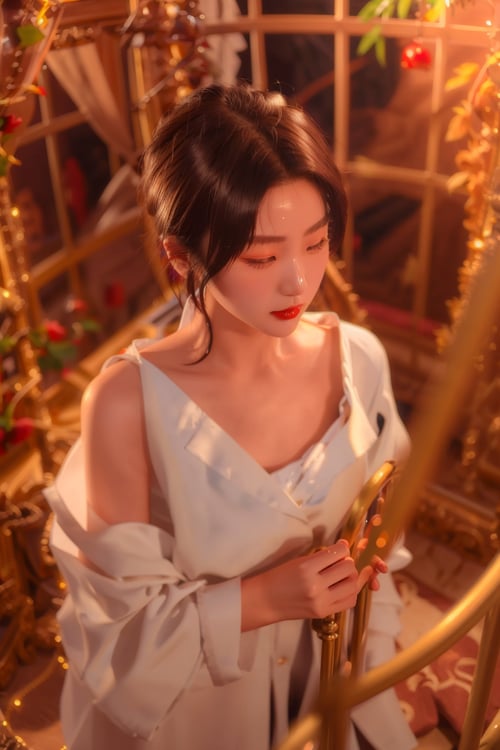 美女_笼中雀 by milk on Tensor.Art