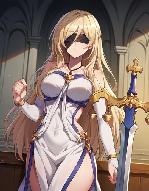 Pout Maiden / Sword Maiden by Golden Sky NEET on Tensor.Art