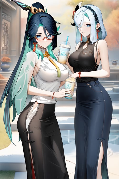 (A3|Pony|Kohaku)SDXL_Lora-仙人师徒仨(全服装):闲云&申鹤&甘雨-原神 by Tangerboom on Tensor.Art