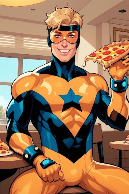 Booster Gold DC Comics | Pony by ★𝕯𝖗𝖆𝔠𝖔𝖓𝖊𝖖𝖚𝖘𝖘★ on Tensor.Art