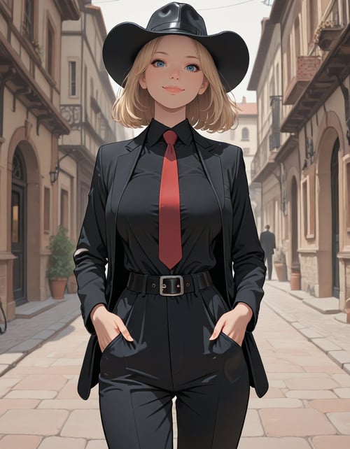 Beret Flat Mix by inknoir on Tensor.Art
