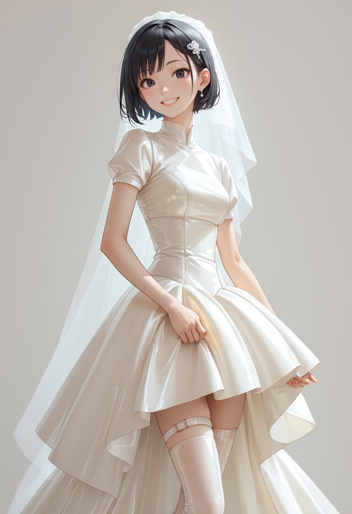 Latex Wedding Dress by miaomiao on Tensor.Art