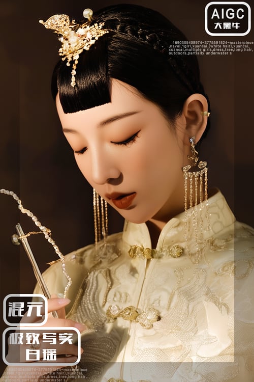 混元极致写实-白瑶 by 大黑牛AI on Tensor.Art
