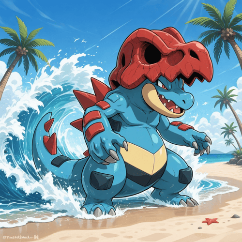 ポケモン メガオーダイル PixAI版LoRA by スライムナイト on Tensor.Art