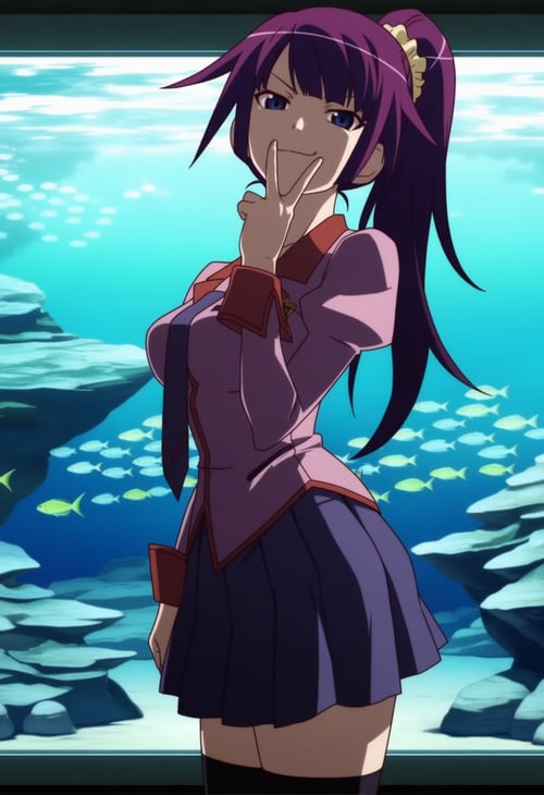 Hitagi Senjougahara (戦場ヶ原 ひたぎ) - Monogatari Series by Hot Anime Girls on Tensor.Art