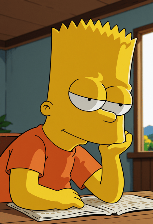 Bart Simpson & Milhouse Van Houten by ShoOmoeru on Tensor.Art