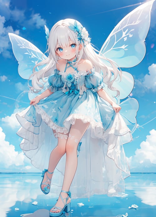 Lolita Butterfly Dress 洛丽塔裙子 | lo裙 - i1998 by Ttan on Tensor.Art