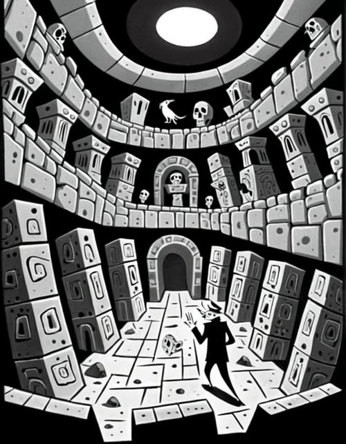Mid-Century Cartoon Style by inknoir on Tensor.Art