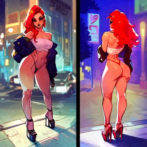 Streets - Street walker by user_618347545684547121 on Tensor.Art