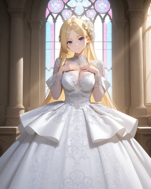 Wedding dress: The Silver Queen by miaomiao on Tensor.Art