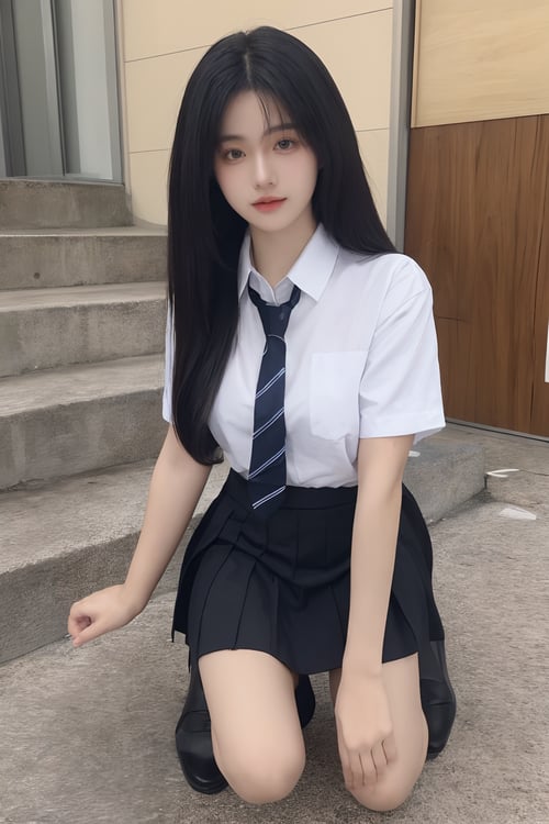 跪着的美女小姐姐1.5 by pass写实 on Tensor.Art