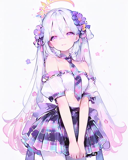 plaid school-uniform style set by reprinter on Tensor.Art