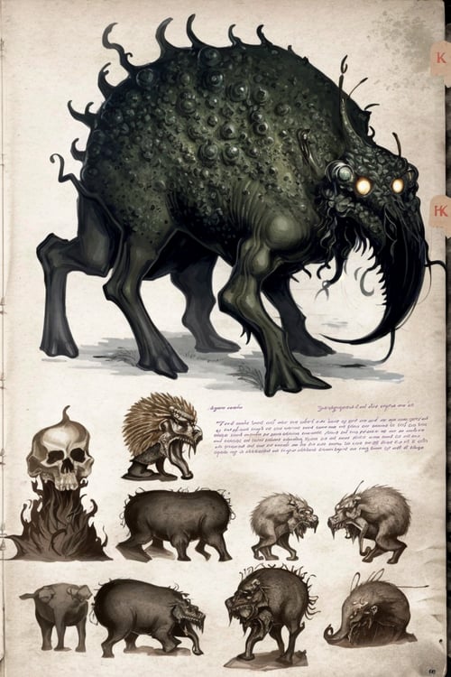 图鉴-克苏鲁怪物-Cthulhu by 师叔 on Tensor.Art