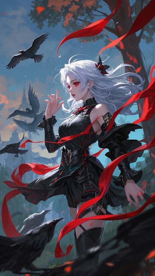 暗黑系列魔法少女-flux1.0 by ai老头 on Tensor.Art