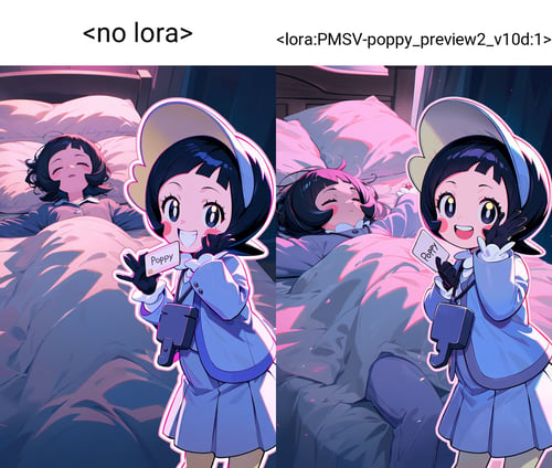 [anima lora] Poppy (Pokemon Scarlet and Violet)(fix) / ポピー（ポケットモンスター スカーレット・バイオレット） by Di Gi Ossan on Tensor.Art