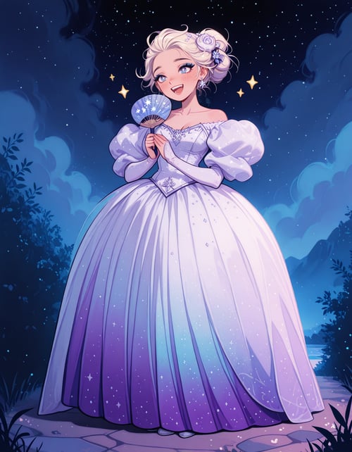 Sarah's Lamé Iridescent Ballgown | Labyrinth(1986) by miaomiao on Tensor.Art