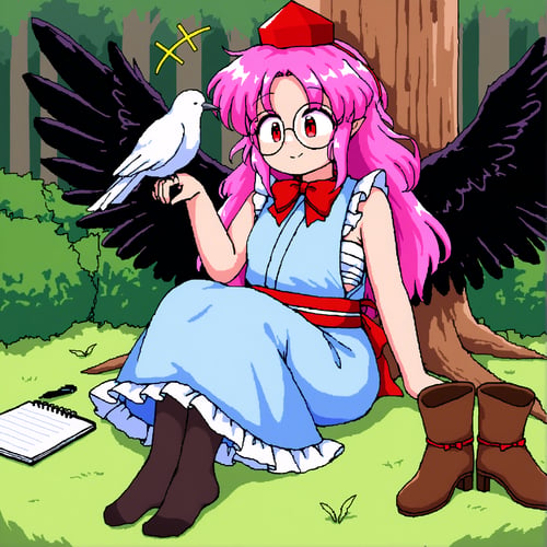 Touhou | Zun Style (PC-98) by adachi main 2007 on Tensor.Art