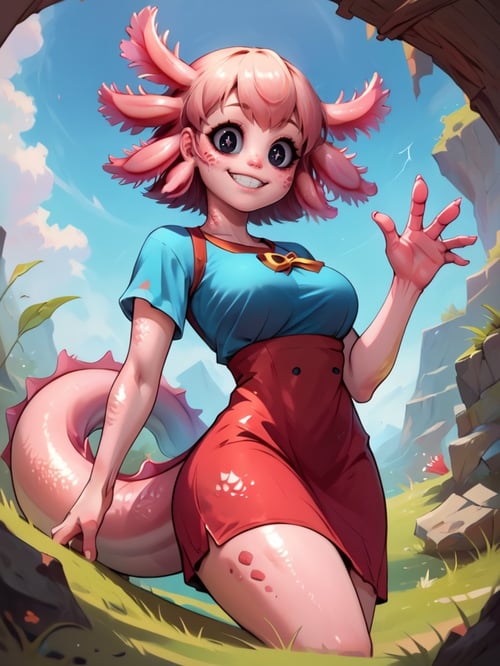 Axolotl World (Better Axolotl) CONCEPT -Pony XL- by KitsuneGirl on Tensor.Art