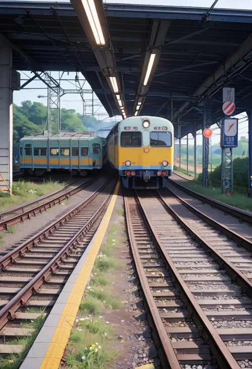 0802 Sakura Train Station by reprinter on Tensor.Art