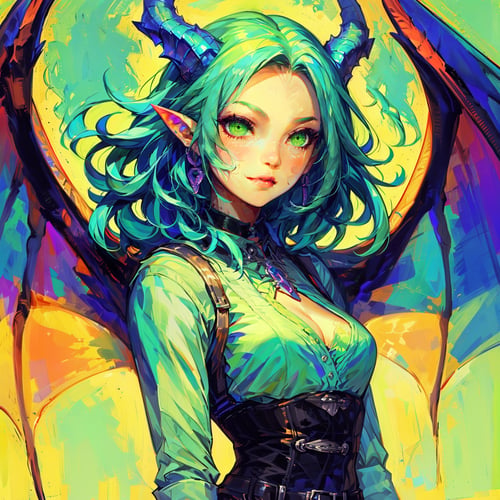 HEZI_巨龙少女 by 盒子 on Tensor.Art