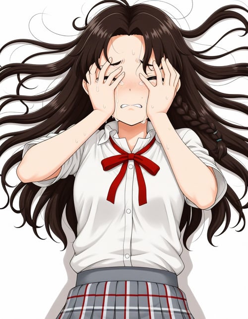 Cry Covered Face POSE by Min on Tensor.Art