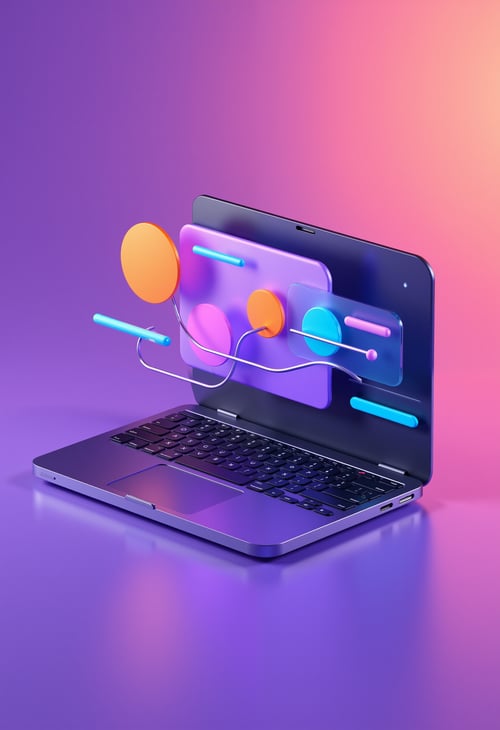 Tech Vibrant 3D style | render | glass by ArtyEmolga (OLD) on Tensor.Art