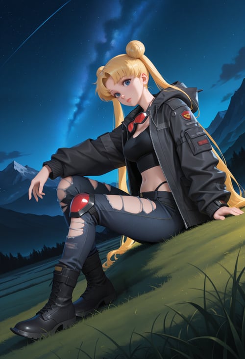 ライダースジャケット / Rider's Jacket - FF7 Ever Crisis Outf by reprinter on Tensor.Art