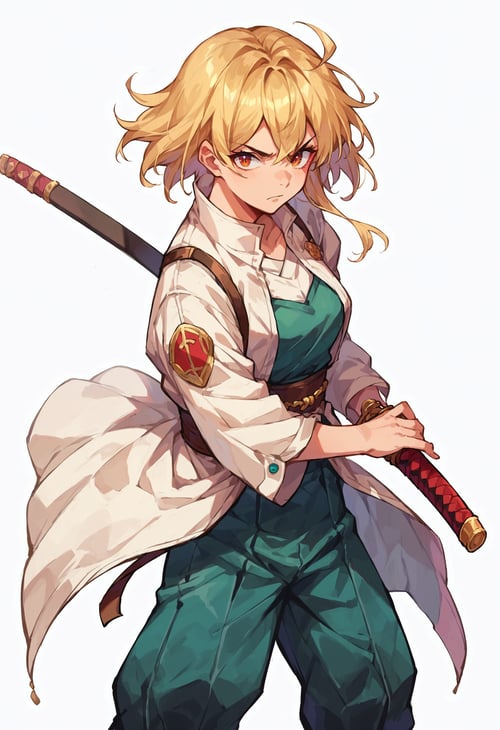 (PonyXL pose) Battoujutsu (ready to draw sword pose) | 居合 · 抜刀 by Akiseki on Tensor.Art