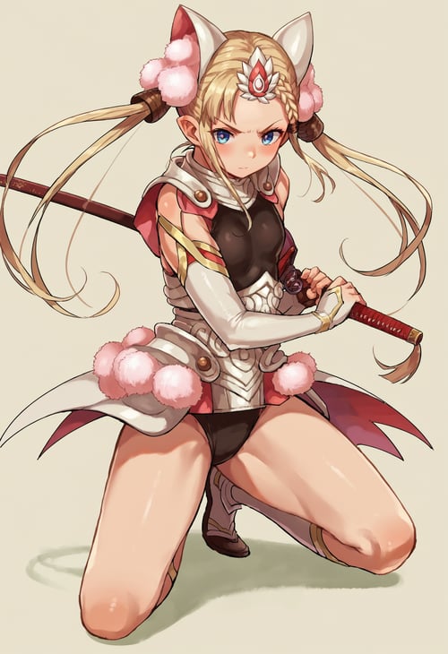 (PonyXL pose) Battoujutsu (ready to draw sword pose) | 居合 · 抜刀 by Akiseki on Tensor.Art