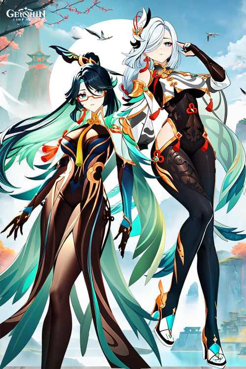 (A3|Pony|Kohaku)SDXL_Lora-仙人师徒仨(全服装):闲云&申鹤&甘雨-原神 by Tangerboom on Tensor.Art