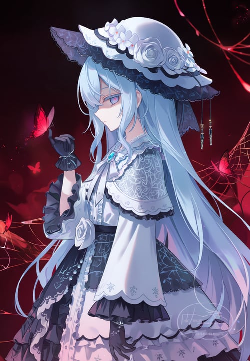 tsukishiro_yuki月代雪【魔法少女ノ魔女裁判】 by hans on Tensor.Art