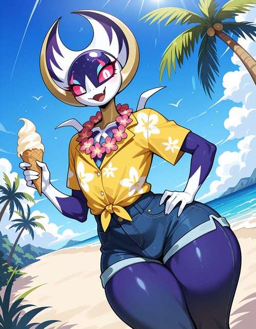 Lunala (Pokemon) [illustrious] by Aswoll on Tensor.Art