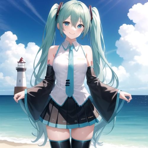 初音未来-博歌乐(Hatsune Miku-Vocaloid) by ishiwatafox117 on Tensor.Art