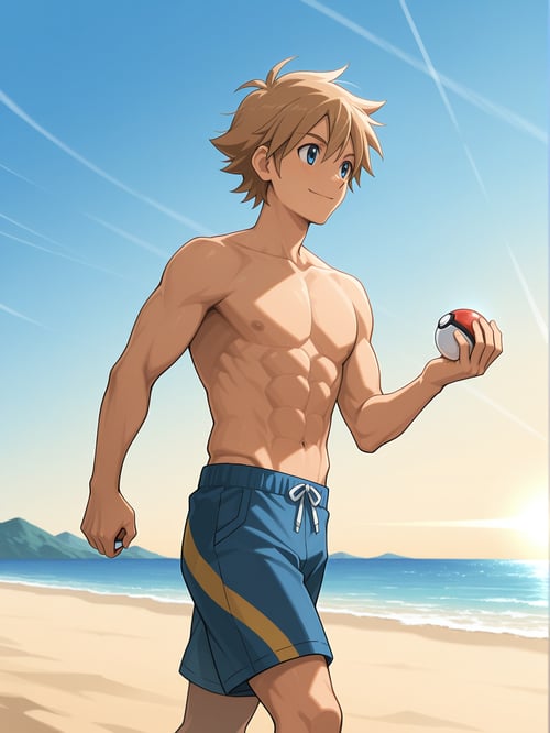 Nate (Male Protagonist) | Pokemon Battle Revolutio by GyakuImpact on Tensor.Art