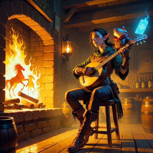Modern Fantasy Paint Art by inknoir on Tensor.Art