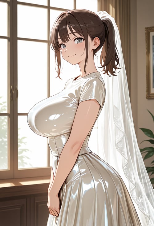 Latex Wedding Dress by miaomiao on Tensor.Art