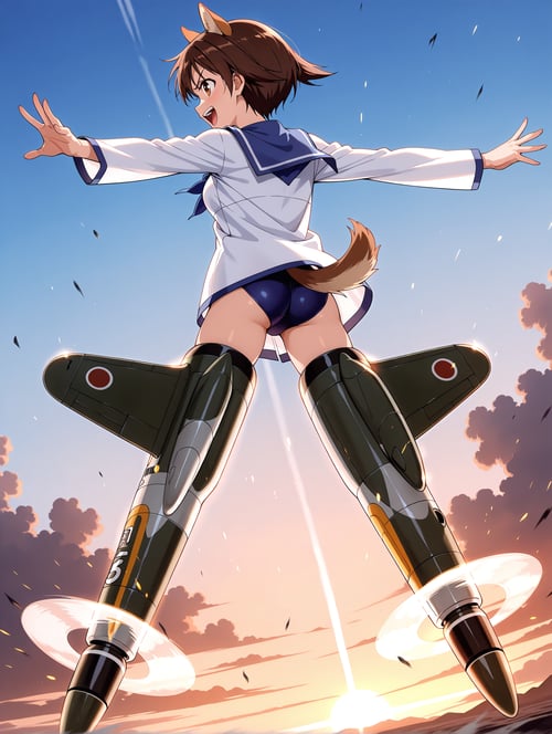 【Illustrious】 宮藤 芳佳 ストライクウィッチーズ (Miyafuji Yoshika) by sg5e3 on Tensor.Art