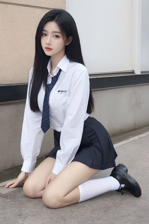 跪着的美女小姐姐1.5 by pass写实 on Tensor.Art
