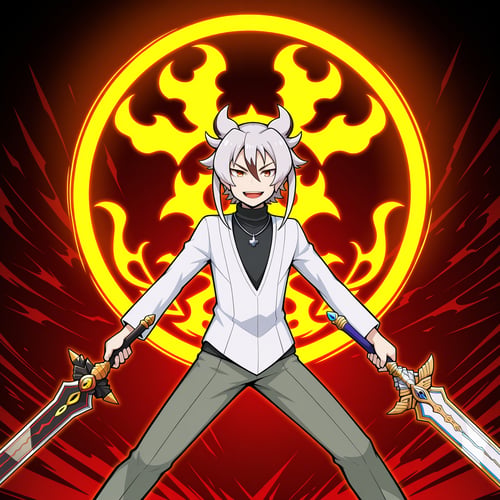 Future Card Buddyfight | Tasuku Ryuenji(龍炎寺タスク) / Kyoya Gaen(臥炎 キョウヤ) by zazaCAT on Tensor.Art