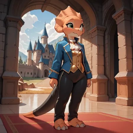 Anthro Cera (land before time) by user_720431629750874608 on Tensor.Art