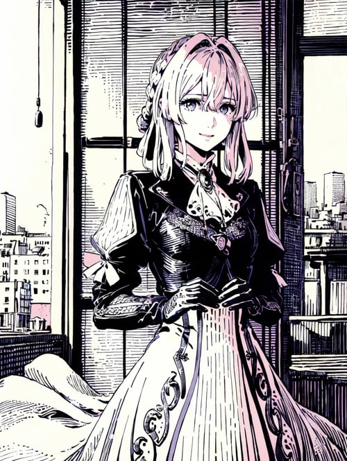 黑白画|钢笔画|线条画|CJ PD-V1.0 by 辞旧C on Tensor.Art