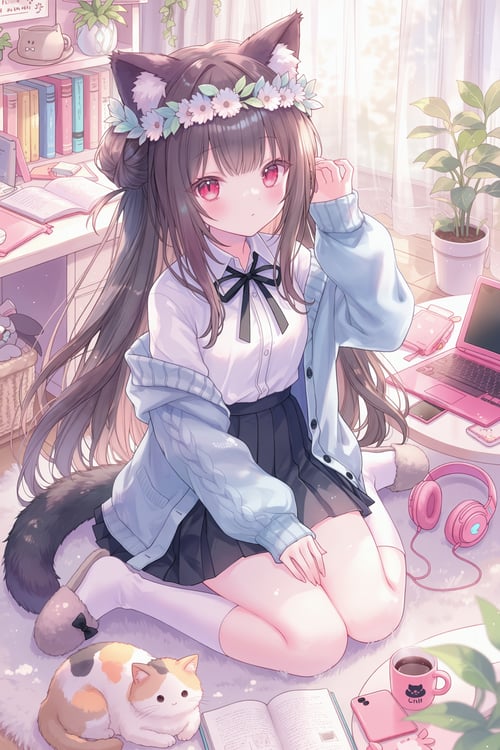 [illustration style]onineko by Nano on Tensor.Art
