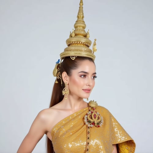 Pinky Thai tradition dress by Angel on Tensor.Art