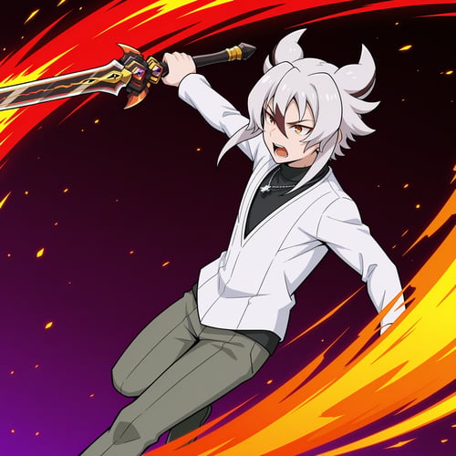 Future Card Buddyfight | Tasuku Ryuenji(龍炎寺タスク) / Kyoya Gaen(臥炎 キョウヤ) by zazaCAT on Tensor.Art