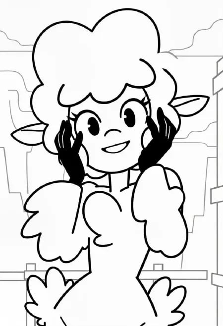 Leggy lamb Minus8/Beep Beep beep I'm a sheep style by CliffJumper on Tensor.Art